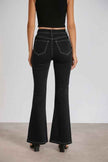 Bootcut Jeans with Chain and Star Embellishments