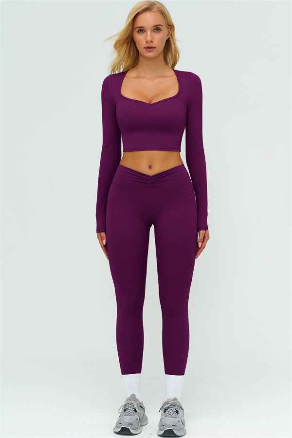 The Lushness Long Sleeve Crop top