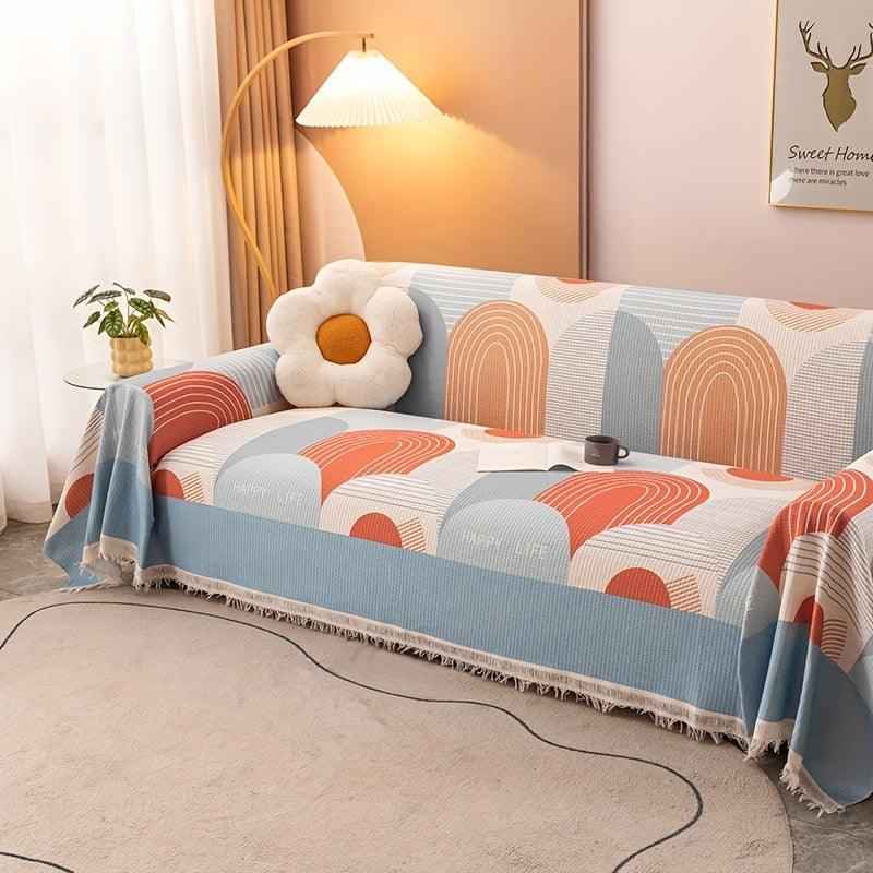 Vintage Slipcovers Couch | Plush Sofa Throw Cover for All Seasons