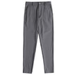 Men's Casual Straight-leg Dark Pattern Ice Silk Cropped Pants