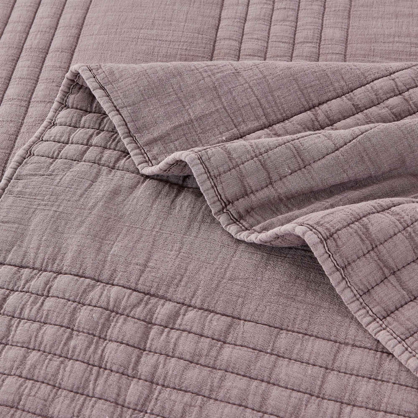 Stonewashed Cotton Quilt Set