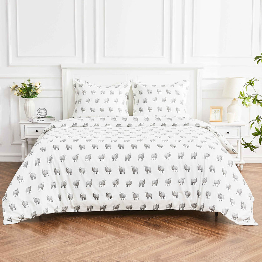 Sheep Printed Duvet Set