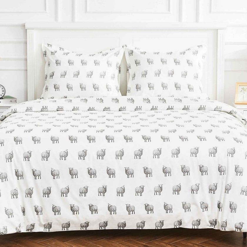 Sheep Printed Duvet Set