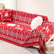 Festive Red Christmas Sofa Cover | Slipcovers for Couches (1-4 Seats)