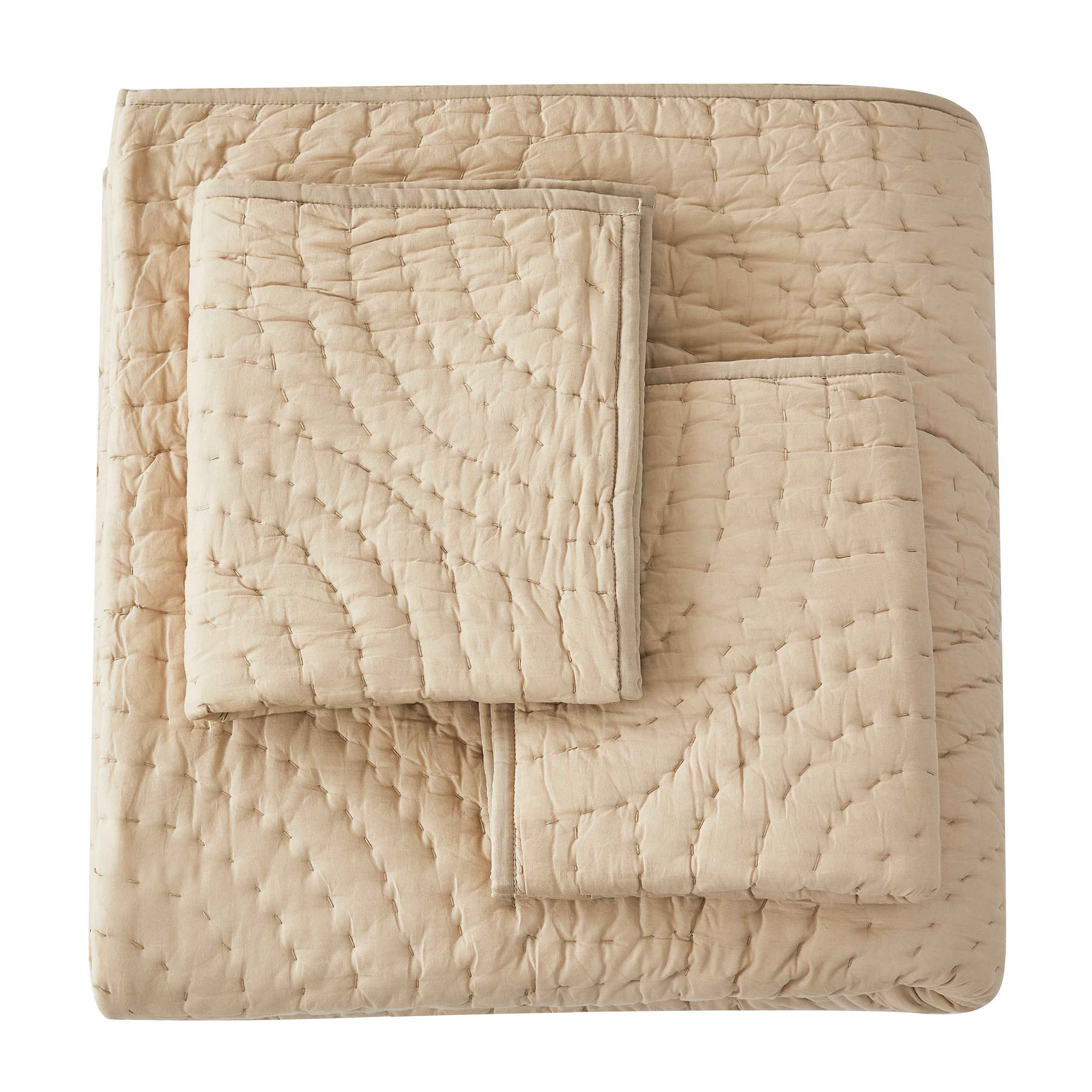 Halo Cotton Voile Hand Stitched Quilt Set