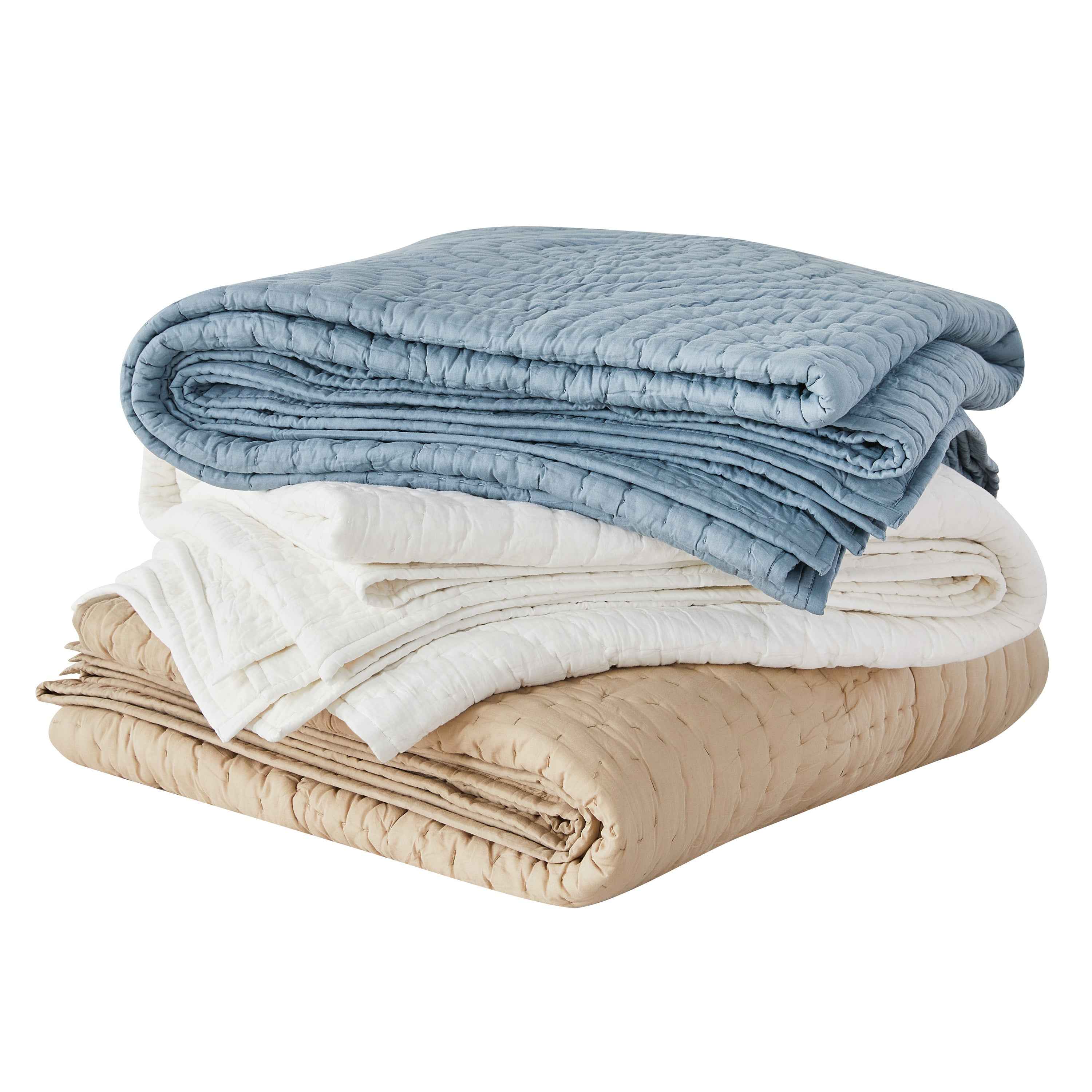 Halo Cotton Voile Hand Stitched Quilt Set