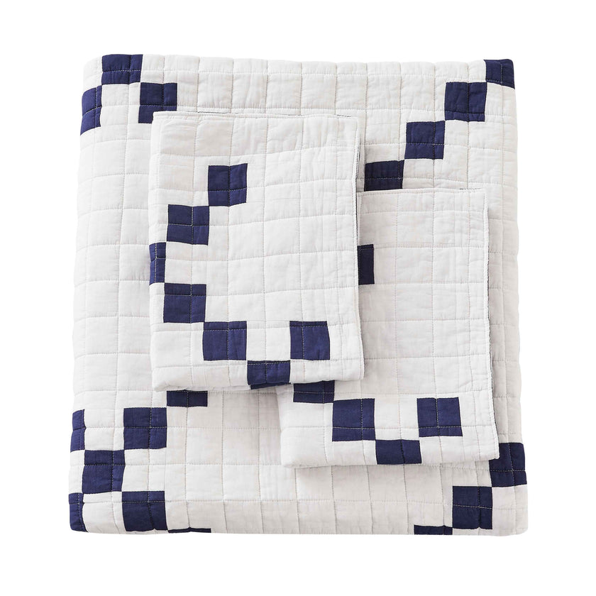 Irish Chain Patchwork Cotton Quilt Set