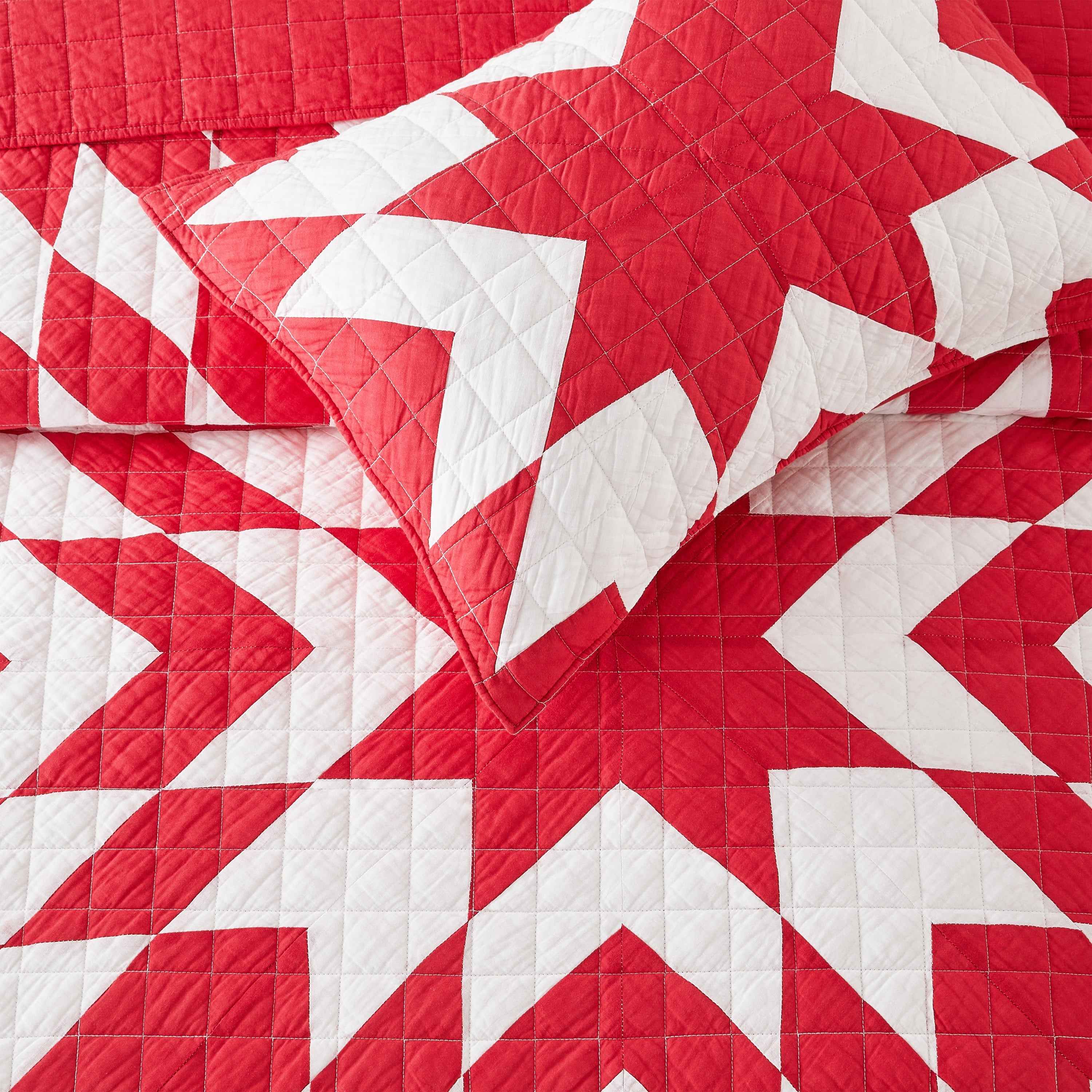 Star Patch Patchwork Cotton Quilt Set