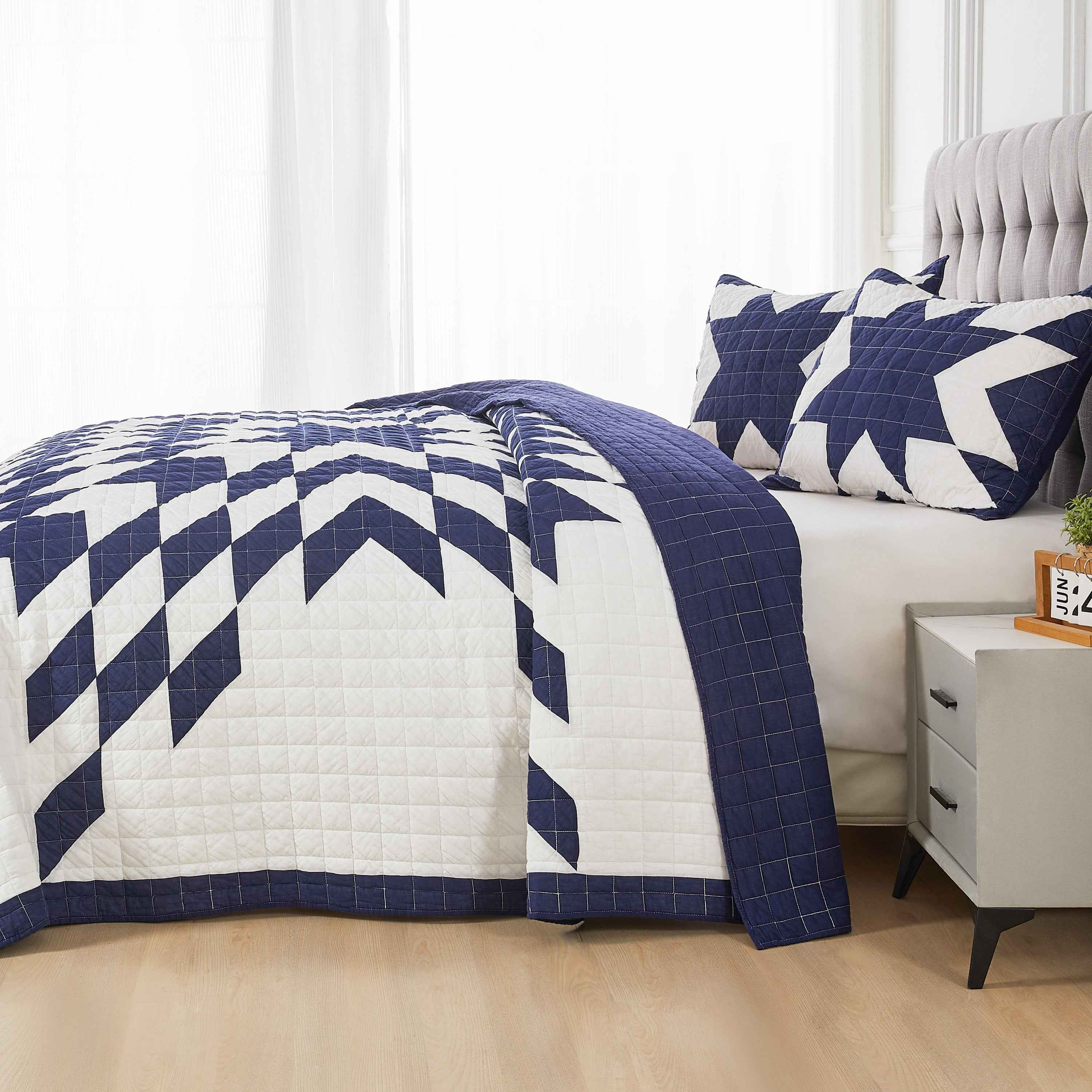 Star Patch Patchwork Cotton Quilt Set