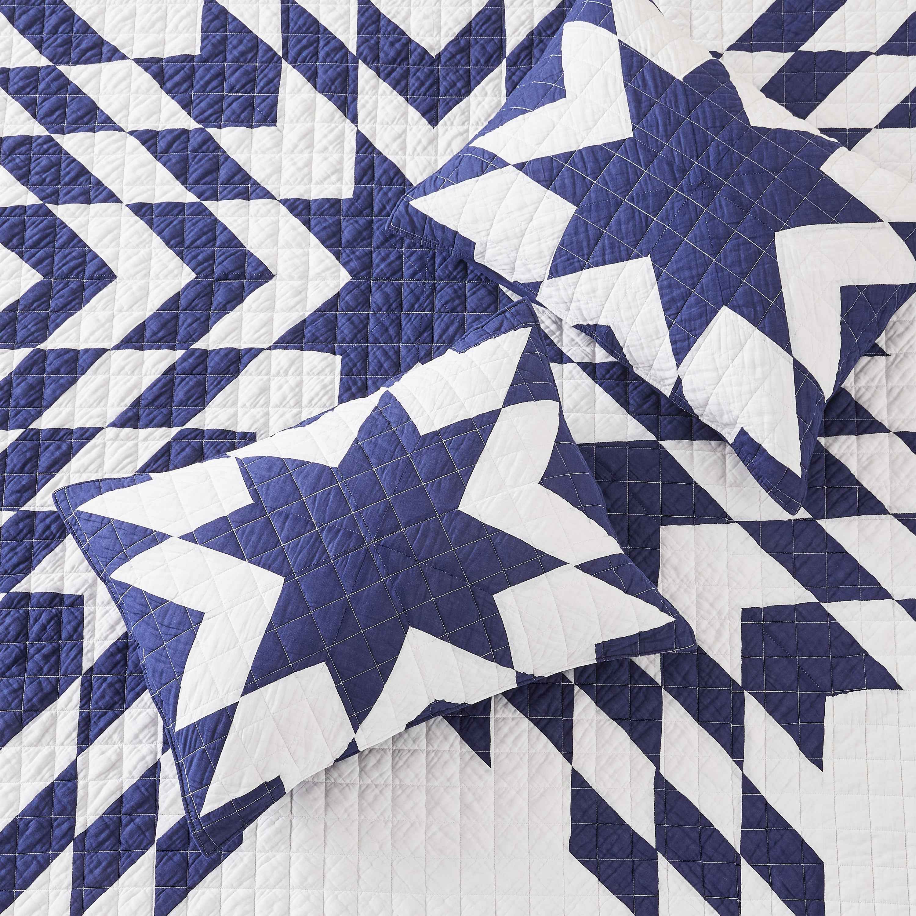 Star Patch Patchwork Cotton Quilt Set