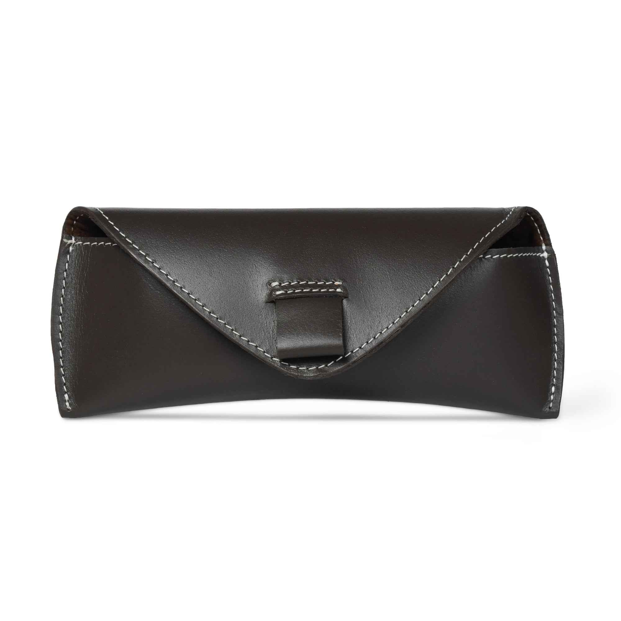 Brown Guard Leather Sunglass Case