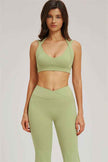 The Sizzle Sports Bra Flared Leggings 2-Piece Set
