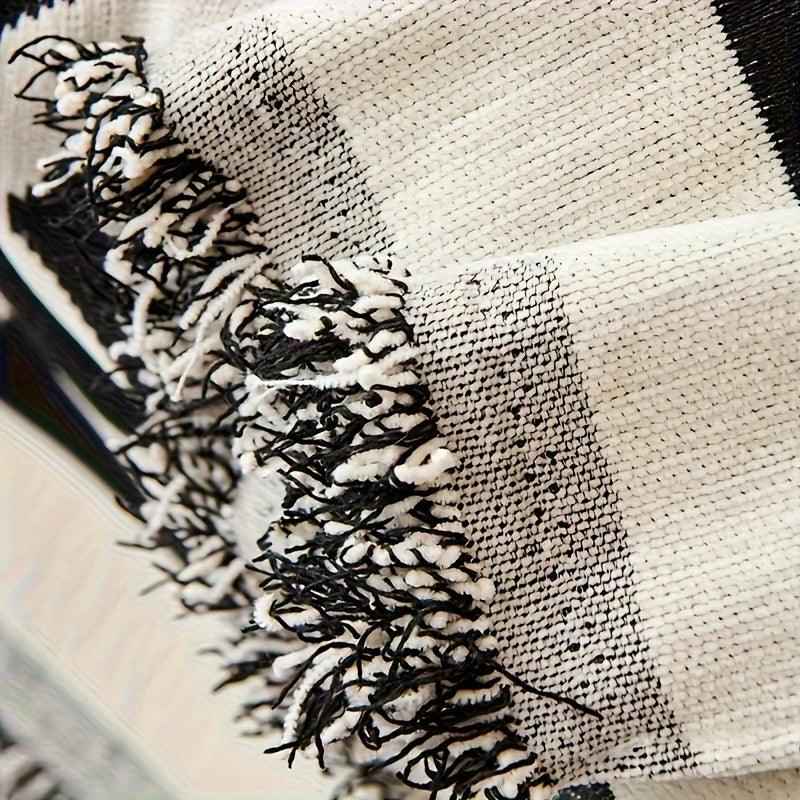 Bohemian-Style Chenille Fabric Extra Long Couch Cover Anti dog scratch