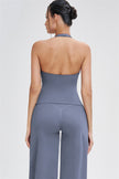 The Stride Crop Top Straight Leg Pants 2-Piece Set