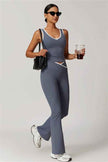 The Stamina Tank Top Flared Leggings 2-Piece Set
