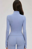 The Kinetic Zip Jacket Cross Back Sports Bra Leggings 3-Piece Set