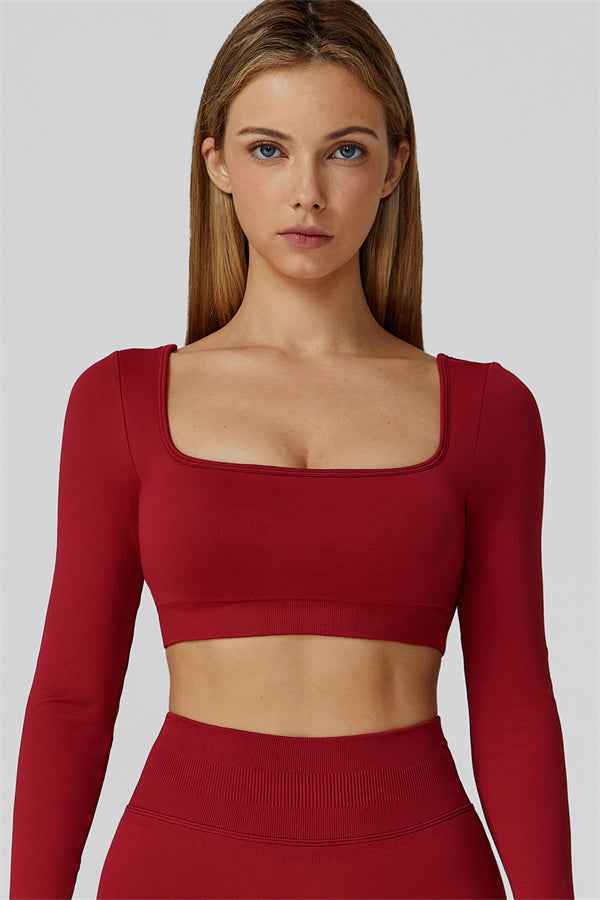 The Reign Long Sleeve Crop Top Leggings 2-Piece Set