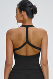 The Slate Y-Back Top Flared Leggings 2-Piece Set