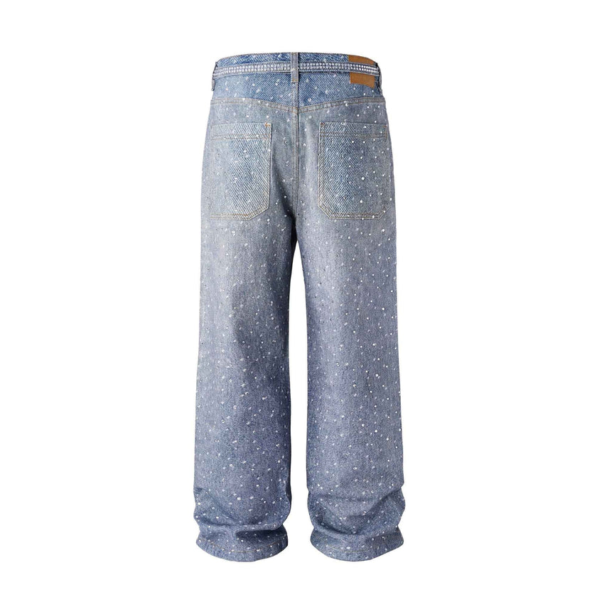 AZUL RHINESTONE DENIM (UNISEX)