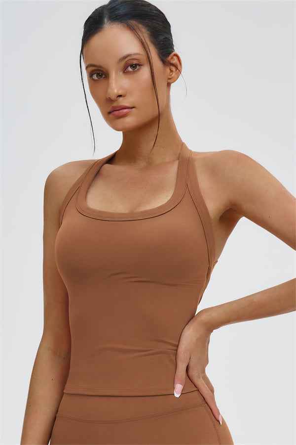 The Slate Y-Back Top Flared Leggings 2-Piece Set