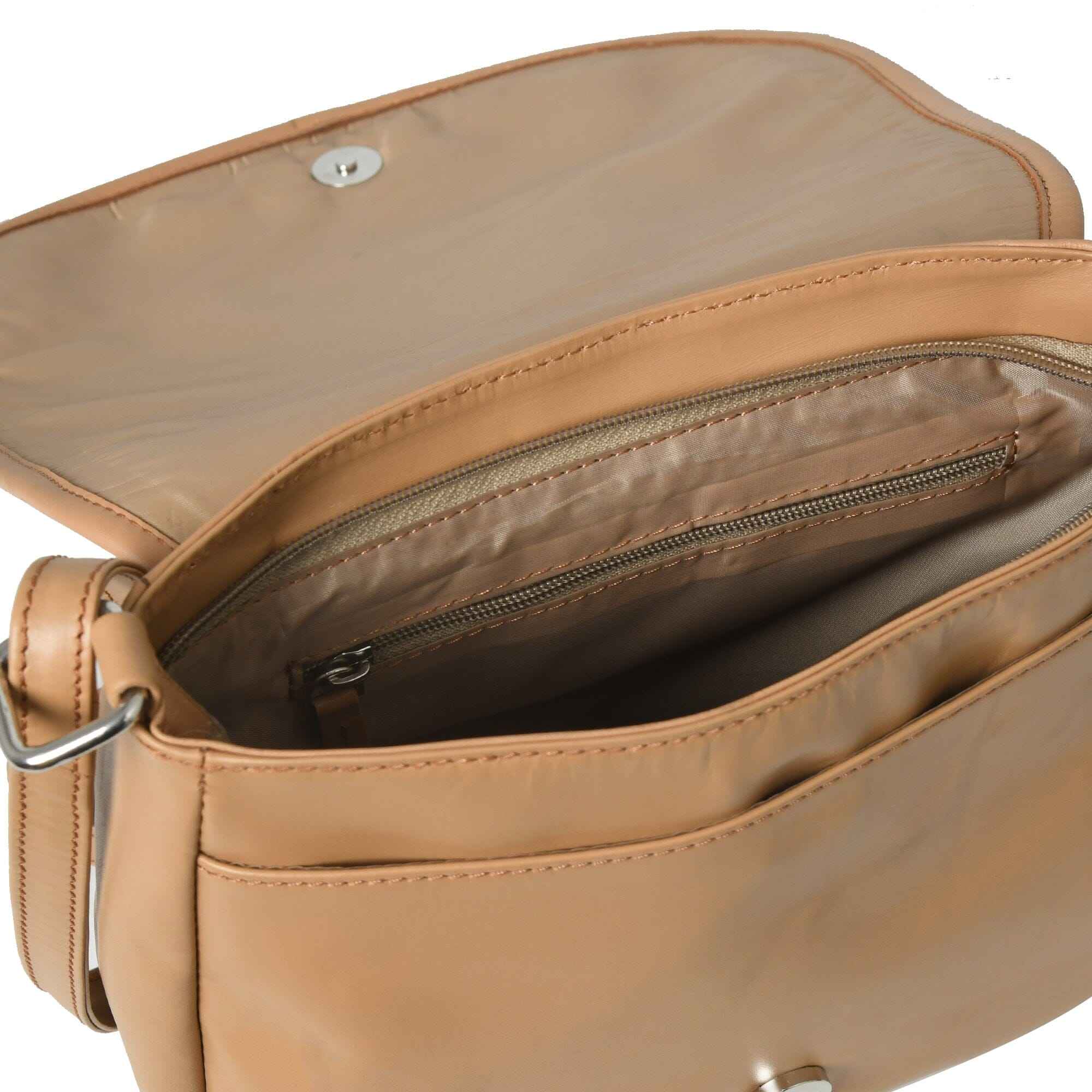 The Croco Satchel- Beige