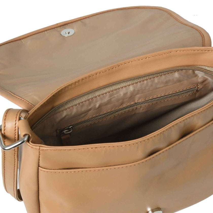 The Croco Satchel- Beige