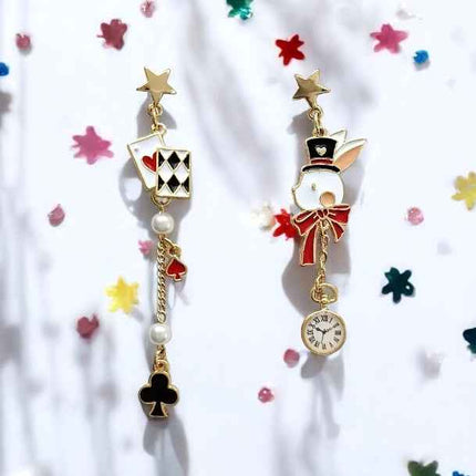 Poker Rabbit Earrings