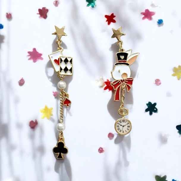 Poker Rabbit Earrings