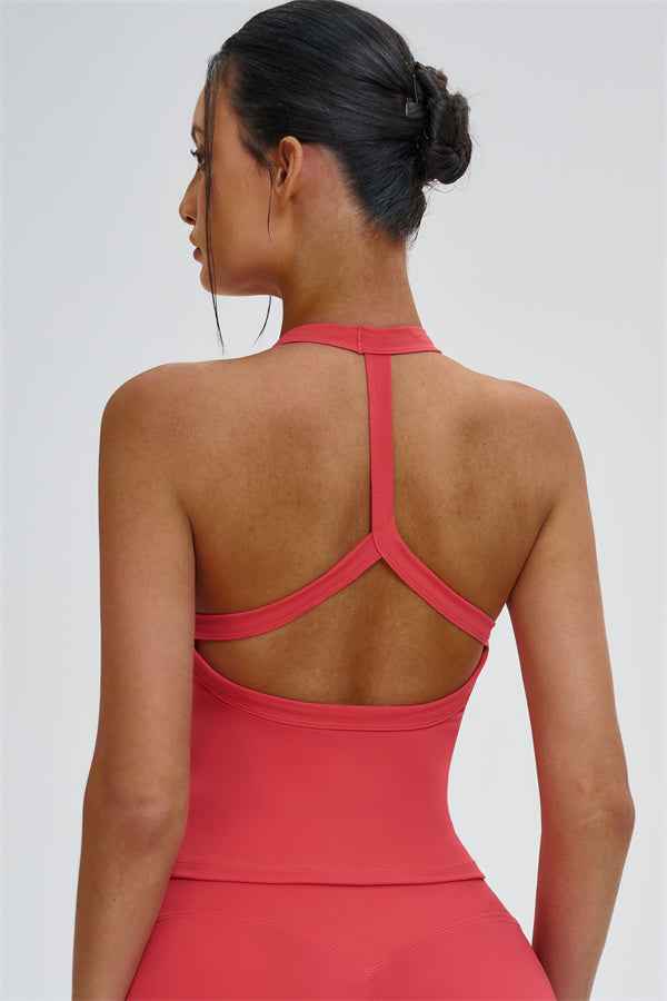 The Slate Y-Back Top Flared Leggings 2-Piece Set