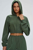 The Svelte UV protection Crop Hoodie Sweatpants 2-Piece Set
