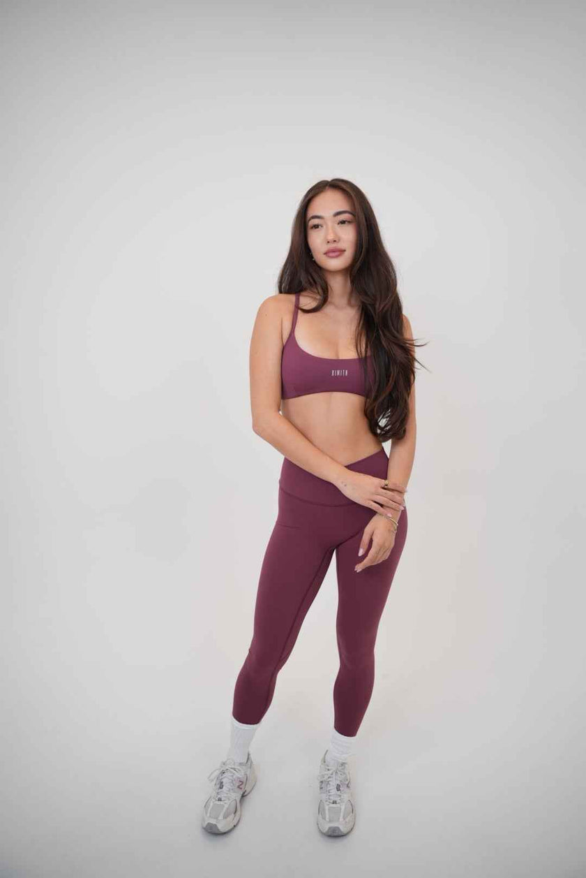 My Time Is Divine Plum Sculpt V-Waist Legging