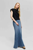 Ocean Wave Denim Skirt HJ821