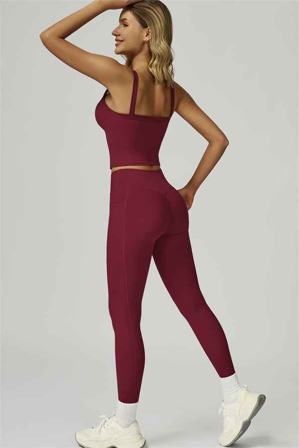 The Flourish Crop Tank Leggings 2-Piece Set