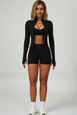 The Seraphine Jacket Sports Bra Shorts 3-Piece Set