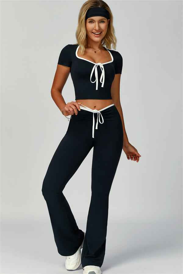 The Skyline Flared Tie Leggings