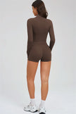 The Sizzle Zip Jacket Sports Bra Shorts 3-Piece Set