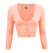 Women's Cropped Bolero 3/4 Sleeve Cardigan
