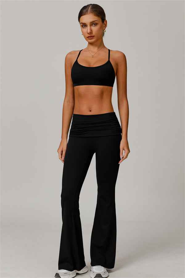 The Juno Star Sports Bra Flared Leggings 2-Piece Set