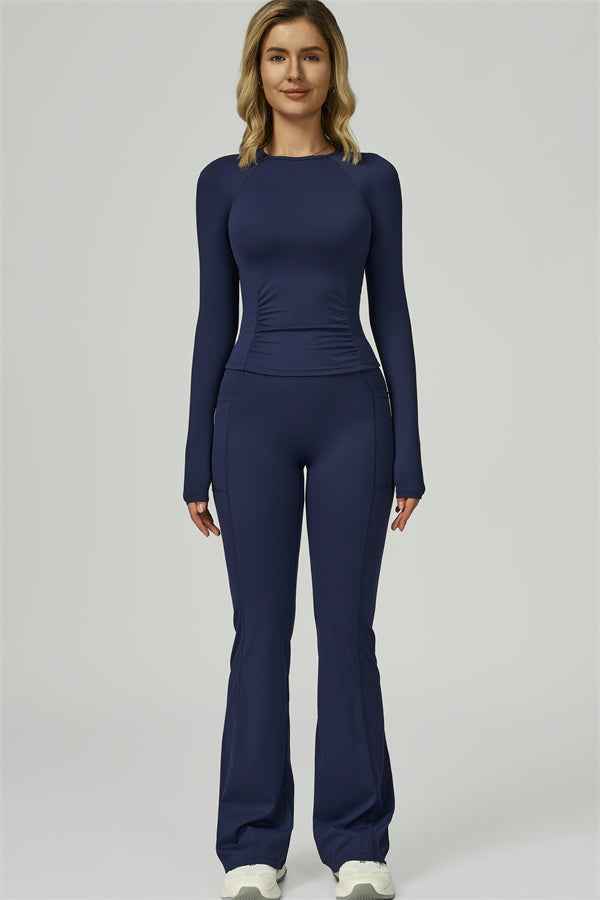 The FlexFit Active Top Flared Leggings 2-Piece Set