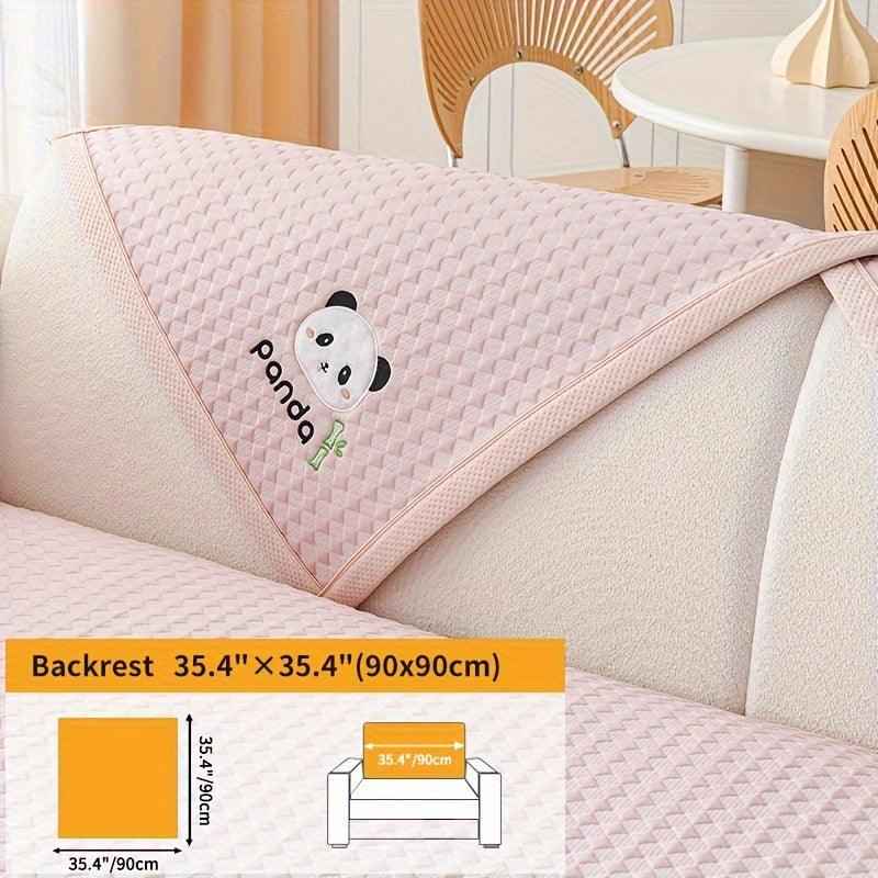 Waterproof Couch Cover, Non-Slip Panda Pattern Sofa Cover