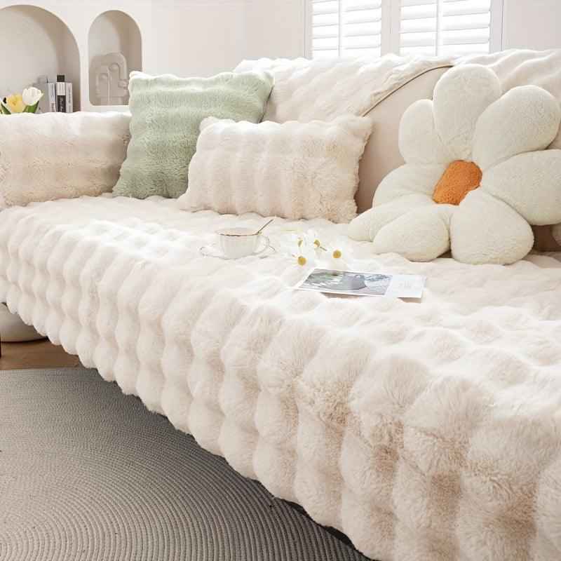 Molly Mutt Couch Cover - Soft, Cozy, and Non-Slip Plush Sofa Protector