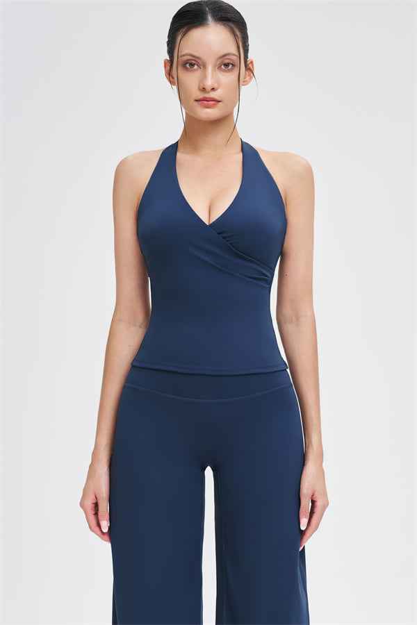 The Stride Crop Top Straight Leg Pants 2-Piece Set