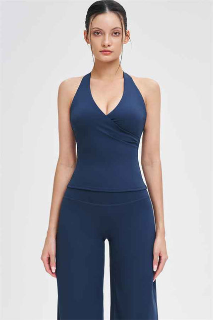 The Stride Crop Top Straight Leg Pants 2-Piece Set