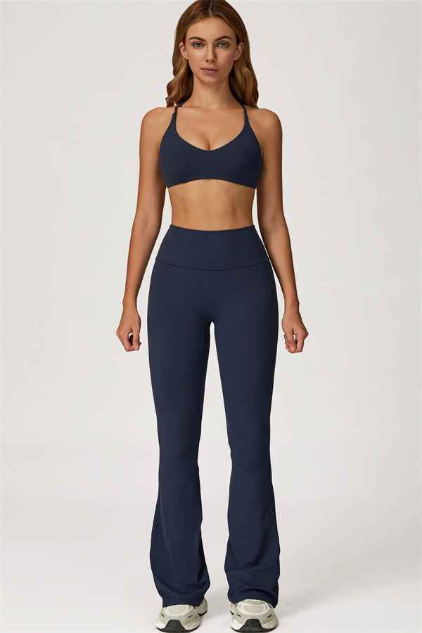 The Lily Sports Bra Flared Leggings 2-Piece Set