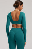 The Elevate Long Sleeve Crop top Leggings 2-Piece Set
