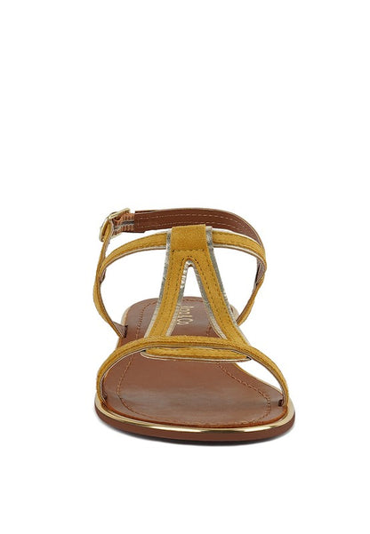 Feodora Flat Slip On Sandals - Pikemla