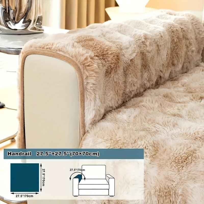 Luxurious Gradient Velvet Sofa Cover