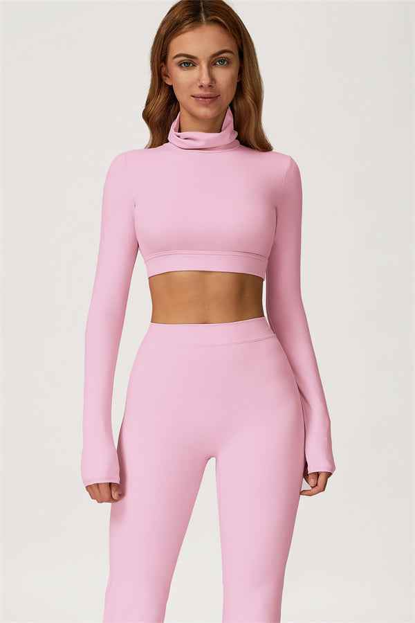 The Axis Crop Top Flared Leggings 2-Piece Set