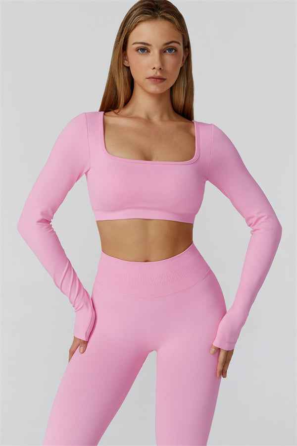 The Reign Long Sleeve Crop Top Leggings 2-Piece Set