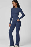 The Oasis Long Sleeve T-shirt Flared Leggings 2-Piece Set